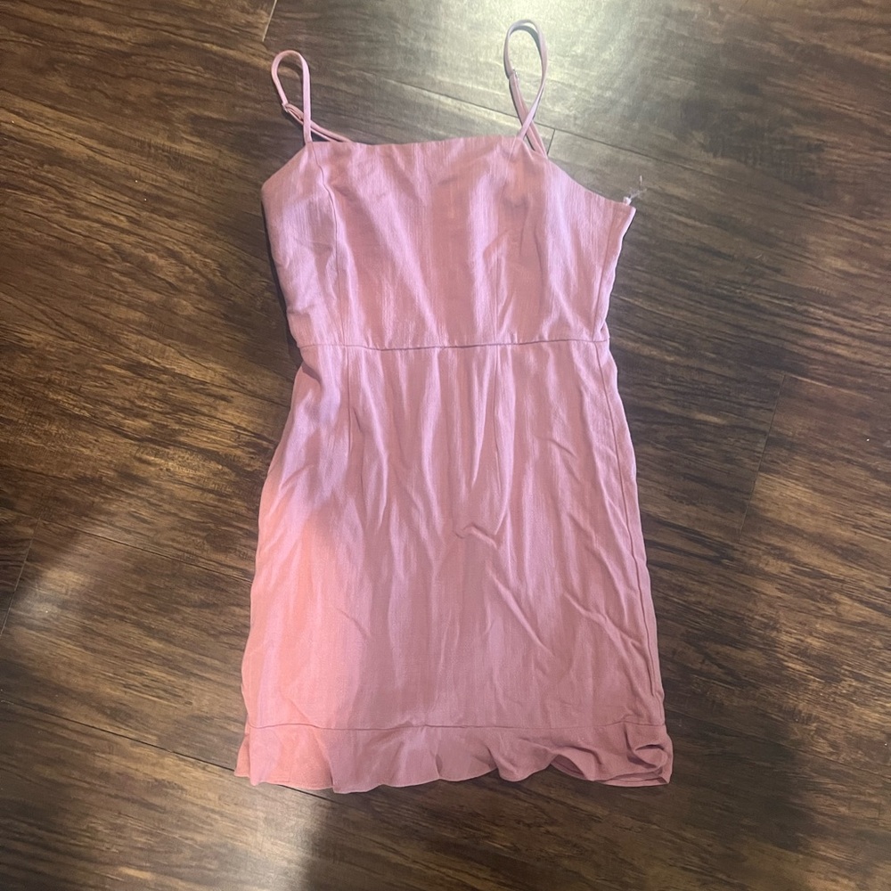 Pink Spaghetti Strap Dress